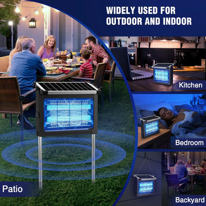 SunZap Pro — Solar-Powered Outdoor Mosquito & Bug Zapper