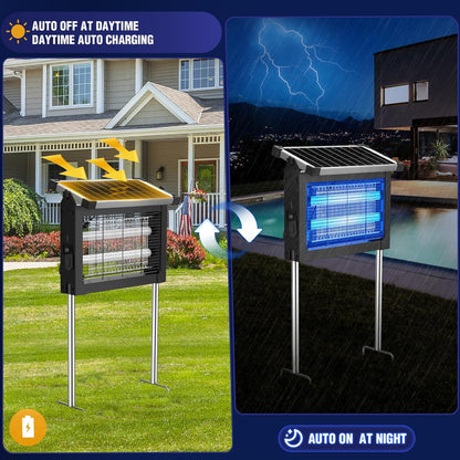SunZap Pro — Solar-Powered Outdoor Mosquito & Bug Zapper